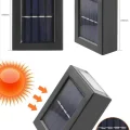 BUĞZ Solar Güneş Enerjili Çift Taraflı Duvar Lambası Çift Taraflı Duvar Lamba Güneş Enerjili Yeni Nesil