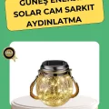 BUĞZ Solar Güneş Enerjili Dekoratif Cam Lamba