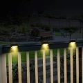 BUĞZ Solar Güneş Enerjili Şarj Edilen Köşebent Merdiven Veranda Bahçe Yolu Led Lamba Işık 4 Adet
