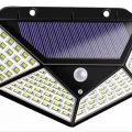 Solar Hareket Sensörlü Duvar Lambası 100 Led