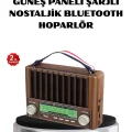 BUĞZ Solar Hoparlör Bluetooth FM AM SW Radyo Çok Fonksiyonlu Şarjlı
