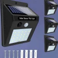 BUĞZ Solar Lamba Giriş, Bahçe Yol Avlu Hareket Sensörlü Led Parlak Gece Su Geçirmez