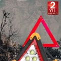 BUĞZ Solar Şarjlı Çok Fonksiyonlu Reflektör Işıklı Ikaz Lambası Acil Durum Reflektörü Acil Durum Uyarı Lambası
