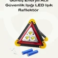 BUĞZ Solar Şarjlı Üçgen LED Park ve İkaz Lambası