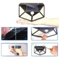 BUĞZ Solar Sensörlü Duvar Lambası Bahçe Lambaso Parlak Beyaz Işık Suya Dayanıklı