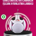 BUĞZ Solar ve USB Şarjlı Su Geçirmez Katlanabilir LED Lamba