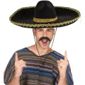 BUĞZ Sombrero Meksika Şapkası Mariachi Altın Şeritli Yetişkin Boy