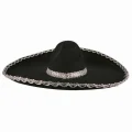 BUĞZ Sombrero Meksika Şapkası Mariachi Gümüş Şeritli Yetişkin Boy