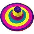  Sombrero Meksika Şapkası Renkli Örme Hasır Yetişkin Boy
