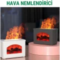 BUĞZ Şömine Tasarımlı Işıklı Hava Nemlendirici - 270 ml Kapasiteli Aromaterapi Difüzörü