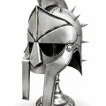 BUĞZ Spartalı Gladyatör Miğferi Biblosu - Metal - 45x20 cm Dekoratif Obje
