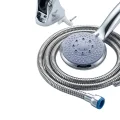 BUĞZ Spiral Hortumlu 4 Kademeli El Duşu Seti Duvar Askılı Banyo Duş Başlığı