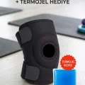 BUĞZ Sporcu Dizliği Çapraz Bağ Destekli Termojel Hediyeli Medikal Korsesi