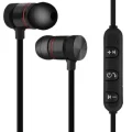  Sports Mıknatıslı Siyah Bluetooth Kulaklık Kablolu Uzun Pil Ömrü