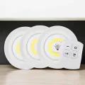  Spot Lamba Led Işık 3lü Uzaktan Kumandalı Pilli Yapışkanlı Kablosuz
