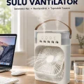 BUĞZ Spreyli Mini Masaüstü Fan | 500ML Su Hazneli, 3 Kademeli Soğutucu Yeni Nesil