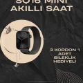  SQ-16 Mini Series 10 Akıllı Saat | Şık ve Hafif Tasarım, 3 Kordon Seçeneği