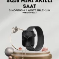 BUĞZ SQ-16 Mini Series 10 – Dokunmatik Akıllı Saat | Kalp Ritmi, SpO2, Uyku Takibi