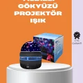 BUĞZ Star Master Galaxy Projektör – 360° Dönebilen Gece Lambası, Dekoratif Ambiyans Işığı