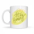 BUĞZ Stay Humble Porselen Kupa MODEL 129 – Minimal Motivasyon Kupası, Şık Tasarım, Günlük Kahve & Çay Kupası