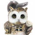 BUĞZ Steampunk Polyester Baykuş Figürü Alk2466