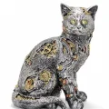 BUĞZ Steampunk Polyester Kedi Figürü Alk2454