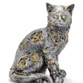 BUĞZ Steampunk Polyester Kedi Figürü Model 1