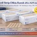 BUĞZ Steril Strip Dikiş Bandı 25 x 127 mm Geniş Yara Kapatma Bandı Cilt Sabitleyici Strip 4’lü 5 Paket