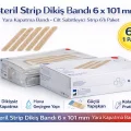 BUĞZ Steril Strip Dikiş Bandı 6 x 101 mm Yara Kapatma Bandı Cilt Sabitleyici Strip 6’lı 1 Paket