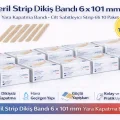 BUĞZ Steril Strip Dikiş Bandı 6 x 101 mm Yara Kapatma Bandı Cilt Sabitleyici Strip 6’lı 10 Paket