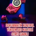 BUĞZ Stres Çarklı Bluetooth Kulaklık Kablosuz Kırmızı Yüksek Ses Kaliteli - BUĞZ
