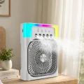 BUĞZ Su Buharlı Mini Klima Fan RGB Işıklı Taşınabilir Serinletici
