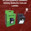  Su Geçirmez 20 LED Solar Aydınlatma | Dış Mekan için PIR Hareket Sensörü ile Akıllı Işık