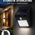 BUĞZ Su Geçirmez 20 LED Solar Aydınlatma | Dış Mekan için PIR Hareket Sensörü ile Akıllı Işık Yeni Nesil