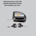  Su Geçirmez Alarm Disk Kilidi Motosiklet Scooter Bisiklet Güvenlik