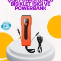 BUĞZ Su Geçirmez Bisiklet Işığı 5000 mAh Powerbankli Ön Far