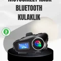  Su Geçirmez Bluetooth 5.3 Kask Kulaklığı 1000mAh Bataryalı
