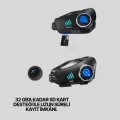BUĞZ Su Geçirmez Bluetooth Kask Kulaklık ve 1080P Kamera Özellikli Motosiklet Interkom Sistemi