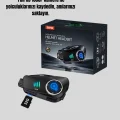 BUĞZ Su Geçirmez Bluetooth Kask Kulaklık ve 1080P Kamera Özellikli Motosiklet Interkom Sistemi