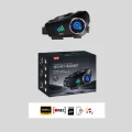 BUĞZ Su Geçirmez Bluetooth Kask Kulaklık ve 1080P Kamera Özellikli Motosiklet Interkom Sistemi