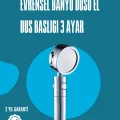 BUĞZ Su Tasarruflu ve Kolay Kurulumlu El Duş Başlığı – Yüksek Performans