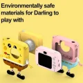 BUĞZ Sünger Bob Tasarımlı Yeni Nesil Çocuk Dijital Mini Fotoğraf Makinesi Çift Kamera