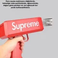 BUĞZ Super Money Gun Para Saçma Tabancası Yüksek Atış Güçlü Kırmızı Model