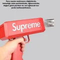BUĞZ Super Money Gun Para Saçma Tabancası Yüksek Atış Güçlü Kırmızı Model - Lisinya