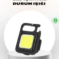 BUĞZ Süper Parlak 800 Lümen LED Fener – USB Şarjlı, 3 Işık Modlu, Mini Taşınabilir ve Anahtarlık Tipi