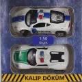  Sürtmeli Die Cast 5Li Metal Polis Araçları