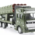  Sürtmeli Die Cast Metal Roketatar Rampalı Askeri Kamyon