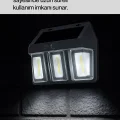BUĞZ Suya Dayanıklı Solar Duvar Lambası – Akıllı Gece Sensörlü Işık - Lisinya