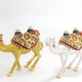 BUĞZ Swarovski Taşlı Tekli Deve Figürü Model 8