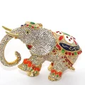 BUĞZ Swarovski Taşlı Tekli Fil Figürü Model 6